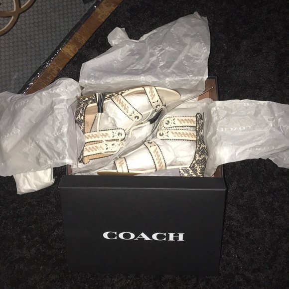 NEW Coach Demi Wedge Sandal - Picture 1 of 7